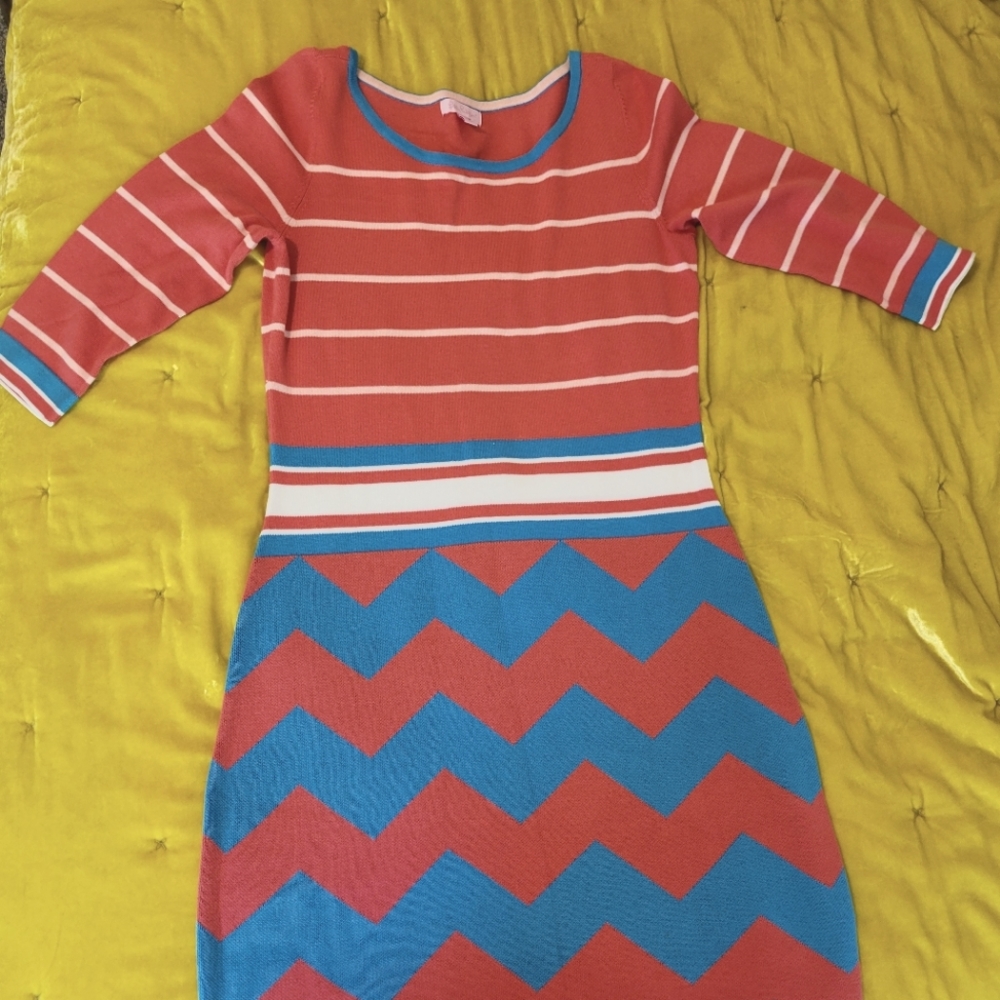Lily Pulitzer body con dress size L